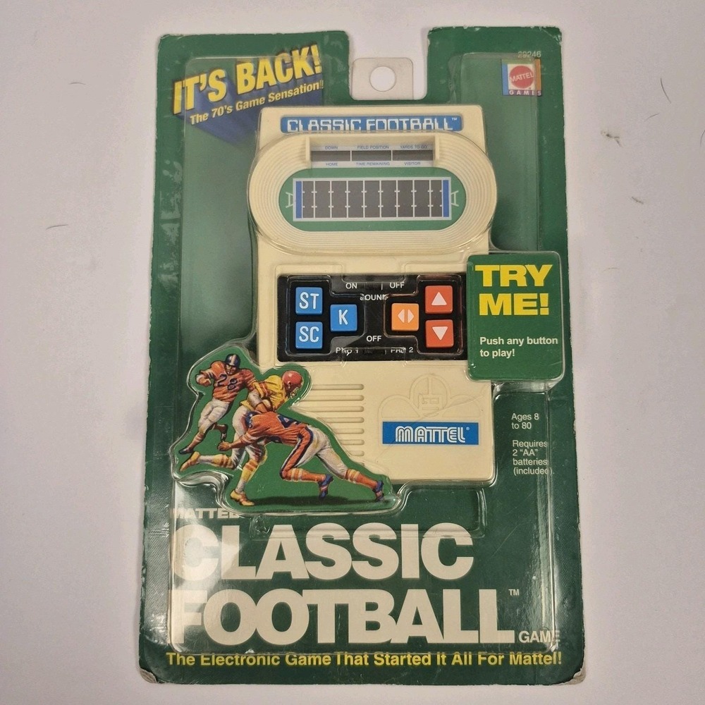 Classic Football  Mattel Handheld Electronic Video Game 2000 New Sealed